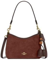COACH - Laurel Small Shoulder Bag With Tassels - Lyst
