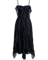 Chloé - Midi Dress Ramie - Lyst
