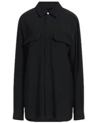 Rick Owens - Solid Color Long Sleeve Shirt - Lyst