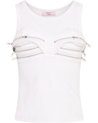 Martine Rose - Zip Detailed Tank Top - Lyst