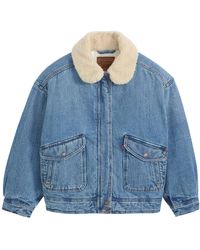 Levi's - Sherpa Bomber Jacket - Lyst