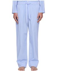 Tekla - Striped Design Pajama Pants - Lyst
