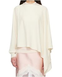 Jil Sander - One-Sleeve Cape Knitwear - Lyst