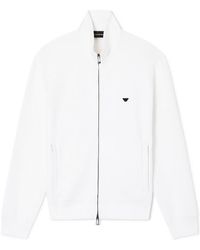 Emporio Armani - Zip-Up High Neck Sweatshirt - Lyst
