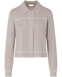 Liu Jo - Knit Jacket With Beads - Lyst