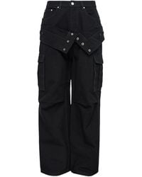 ANDERSSON BELL - Double-Waisted Cargo Wide-Leg Jeans - Lyst