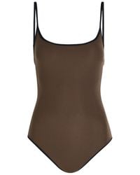 TOTEME - Contrast-Trim Swimsuit - Lyst