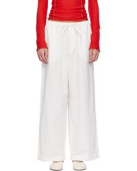 Baserange - Drawstring Straight Trousers - Lyst