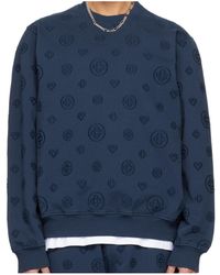 CASABLANCA - All-Over-Pattern Round-Neck Sweatshirt - Lyst