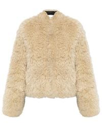 Stand Studio - Long-Sleeved Faux-Fur Jacket - Lyst