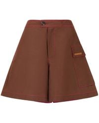 Marni - Logo-Patch Shorts - Lyst