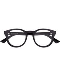McQueen - Eyewear Round Frame Glasses - Lyst