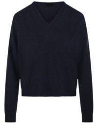 Roberto Collina - V-Neck Long-Sleeve Sweater - Lyst