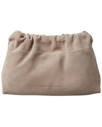 Brunello Cucinelli - Logo Printed Chain-Linked Shoulder Bag - Lyst