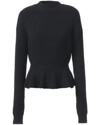 Chloé - Chloé Peplum Knitted Jumper - Lyst