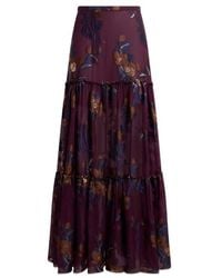 Etro - Silk-Blend Jacquard Maxi Skirt With Fil Coupé Flowers - Lyst