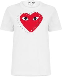 COMME DES GARÇONS PLAY - Comme Des Gar?Ons Play Regular Fit T-Shirt - Lyst