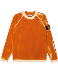 Stone Island - Compass-Patch Tie-Dye Sweatshirt - Lyst