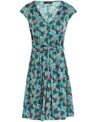 Weekend by Maxmara - V-Neck Short-Sleeve Floral Dress - Lyst