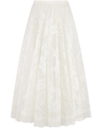 Dior - Mid-Length Flared Skirt - Lyst