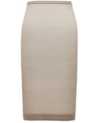 Saint Laurent - Wide Hem Pencil Skirt - Lyst