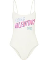 Valentino - Chez 1960 Printed One-Piece Swimsuit - Lyst