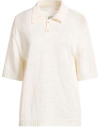 Maison Margiela - Plain Thin Knit Short-Sleeve Top - Lyst