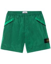 Stone Island - Logo Patch Bermuda Shorts - Lyst