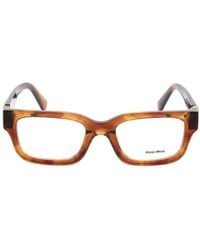 Miu Miu - Eyewear Rectangular Frame Glasses - Lyst