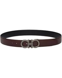 Ferragamo - Reversible And Adjustable Gancini Belt - Lyst