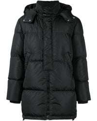 MSGM - Logo Printed Down Jacket - Lyst