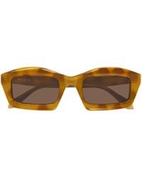 Alaïa - Alaïa Rectangular Acetate Sunglasses - Lyst