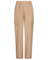 Fabiana Filippi - Elastic-Waist Casual Trousers - Lyst