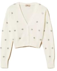 Twinset - Embroidered Angora Wool Blazer - Lyst