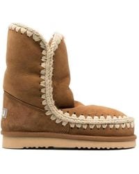 Mou - Shearling-Lined Suede Eskimo Boots - Lyst