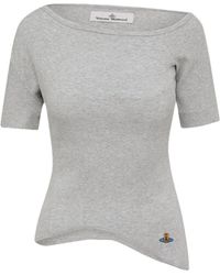 Vivienne Westwood - Off-The Shoulder Short-Sleeved T-Shirt - Lyst