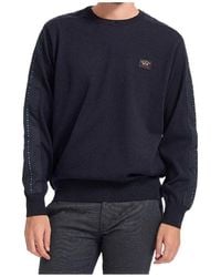 Paul & Shark - Round-Neck Logo Pullover - Lyst