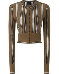 Pinko - Striped Button Cardigan - Lyst