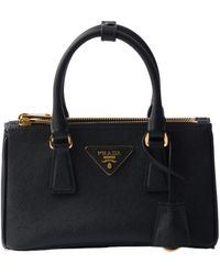 Prada - Galleria Mini Saffiano Leather Bag - Lyst