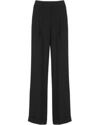 Peserico - Wide Leg Pleated Pants - Lyst