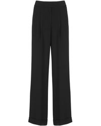 Peserico - Wide Leg Pleated Pants - Lyst
