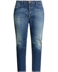 DIESEL - Dark Ripped Skinny Jeans - Lyst