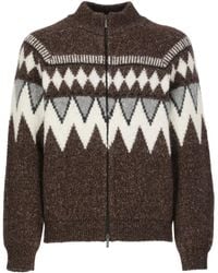 Peserico - Patterned-Jacquard Cardigan - Lyst