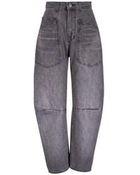 Nili Lotan - Faded Patch-Pocket Jeans - Lyst