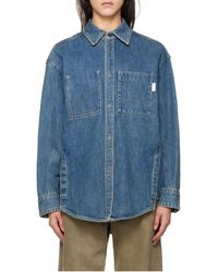 WOOYOUNGMI - Long-Sleeved Denim Shirt - Lyst