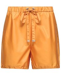 Moncler - Logo Patch Taffeta Shorts - Lyst