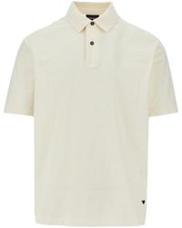 Emporio Armani - Button Detailed Short-Sleeved Polo Shirt - Lyst