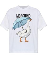 Moschino - Goose Print T-Shirt - Lyst