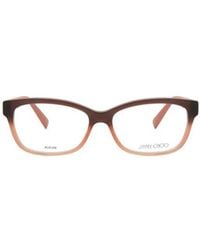 Jimmy Choo - Eyewear Rectangular Frame Glasses - Lyst