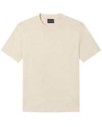 Emporio Armani - Logo-Embroidered T-Shirt - Lyst